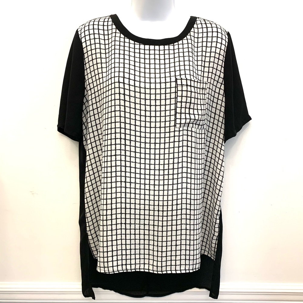 Halogen Blouse Black & White Lg